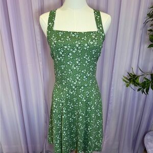 Nine Britton Green Floral Mini Dress